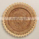 Rattan Charger Plates for Restaurant, Wedding thumbnail-4