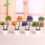 GNW GP012 Ornamental Mini Bonsai Tree Plants Plastic Grass and Flower Balls Holiday Decking