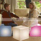 CE Rohs SGS Approval Decorative Different Size 16 Colors Rechargeable Lighting Plastic LED Cube thumbnail-2