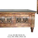 MO-0418-01 Antique Furniture Square Coffee Table for Decor