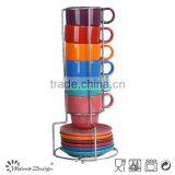 Custom Printed Ceramic Coffee & Tea Set,porcelain Cup & Saucer,wholesale Tea Sets thumbnail-5