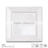 Embossed White Square White Square Dinner Set thumbnail-3