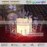 Custom Size Glass Top Led Illuminated Round Banquet Tables for Event Occasions thumbnail-5