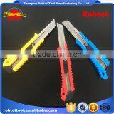 Utility Knife Retractable Blade Box Cutter Art Knives Snap off Lock Razor Blade Plastic Shell thumbnail-5