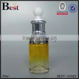 50ml New Products Cosmetic Lotion Essential Oil Perfume Glass Bottle With Silver Aluminum Dropper China Suppiers thumbnail-1