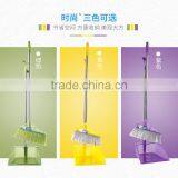 L00086 2017 Factory Wholesale Household Duo-Pan Dustpan & Lobby Broom Combo Superior Performance Broom & Dust Pan Set thumbnail-3