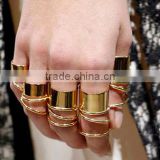 2015 New fashion jewelry gold finger ring set midi ring set