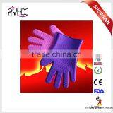 High-quality Heat-resistand FDA Standard High Temperature With Finger Silicone Gloves thumbnail-1