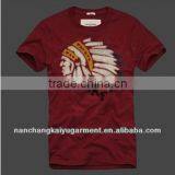 2014 New Men's Sewing Short Sleeve Printed O-Neck T-shirts In Nanchang thumbnail-1