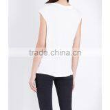 Wholesale Women Latest Round Neck Short Sleeves Front-printed Jersey T-shirt(DQE0158T) thumbnail-3