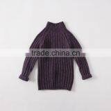 Trendy Design Solid Colour Slim Turtleneck Shrug Sweater for Kids Girl thumbnail-4