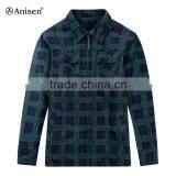 Chinese Supplier Custom Design Men Fleece Plaids Jacket thumbnail-1