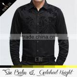 Wholesale cheapest stylish black color wide neck work tactical shirt designs for men