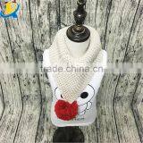 2016 Korean Winter Children Fashion Thick Wool Knitted Scarf With Ball thumbnail-4