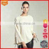2017 Latest Design Loose Sleeves Top Women Loose Sweater Pullover thumbnail-1