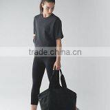 Fitness Crop Top T Shirt Wholesale China T Shirt Printing OEM T-shirt Printer Yoga Sweatshirt thumbnail-2