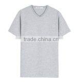 Zm35432a Wholesale Plain White Shirts Fashion v Neck t Shirt thumbnail-4