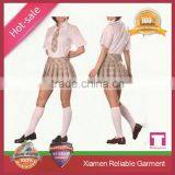 Custom Top Quality Blank Cheap School Girls Sex Uniform by Clothing Manufacturer thumbnail-5