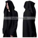 2016 Fashion Custom Full Face Zip Long Knee Length Hoodie thumbnail-2
