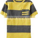 Boys New Design Striped t Shirt With Pocket thumbnail-1