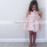 Sleeveless New Model Girl Dress High Waist Baby Linen Dress Summer thumbnail-1