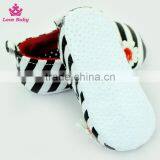 Fashion Stripes Newborn Crib Shoes Baby Shoes Toddlers Soft Shoes thumbnail-4