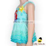 Children Cartoon Character Mermaid Girl Strap Kids Little Girl Modeling One Piece Beach Clothes Swimwear Dress thumbnail-4