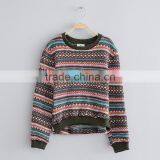 S32448W Knitting Pattern Sweater Top Teenager Kids Pullover O-neck Vintage Style Sweaters thumbnail-4