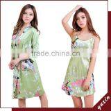 Japanese Kimono Style Dress Kimono Dress Kimono Satin Robe TP025 thumbnail-1