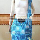 Large Cotton Shoulder Bag Hippie Boho Sling Crossbody thumbnail-1