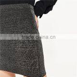 2017 OEM Spring Cozy Elasticated Shiny Tight Mini Skirt thumbnail-5