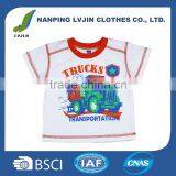 New Arrivals Fashion Design Baby Plain White T-shirt Customized Cotton Baby Clothes thumbnail-1