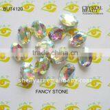 Fancy Stone Machine Cut BUT4120 Teardrop 10*14mm Crystal AB for Dress Jewels thumbnail-1