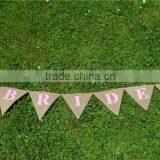 Pink Bride Hen Party Hessian Bunting thumbnail-1