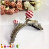 Colorful Curved Gumball Head DIY Findings Sew-in Bag Purse Frames thumbnail-5