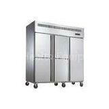 Bars 3 Doors Commercial Silver Upright Freezer With Air Cooling