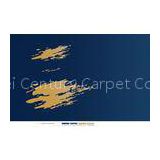 Blue Purple Patterned Custom Carpet Electronic Printed For Dining Hall Aisle