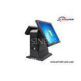 15 Inch Dual Touch Screen POS Terminal , Hotel POS Cash Register System