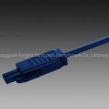 AMP 2 Way Splitter AC Cable Snap in Lock Led Connectors 250V Extension Plug Male to Female Plug Cable thumbnail-2