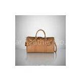 Fashionable Luggage Brown Leather Duffel Bags Gionar , Holiday High End Handbags