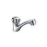 Low Pressure Rotation Handle Lavatory Brass Basin Tap Waterfall Faucet , Single Cold Basin thumbnail-1