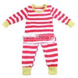 2016 Yawoo Pink Polka Dots Long Sleeve Christmas Tree Embroidery Sleepwear Outfit Christmas Pants Set thumbnail-2