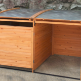 Wooden Garbage Storage Bin thumbnail-2