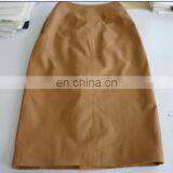 Ladies Genuine Sheep Leather Skirt With Button in Front thumbnail-2