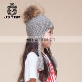 Fashion With Pompoms Crazy Hat Custom Design Knitted Beanie Hats