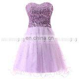 Latest Youthful Sweetheart Sleeveless Lace-up Tulle Sequins Mini Homecoming Dresses SD032 thumbnail-4