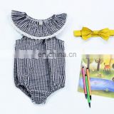 Wholesale blank baby clothes sleeveless organic cotton baby bodysuits baby clothes