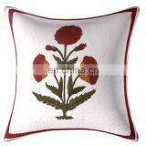 Home Decor Luxury and Indian High End Multi Functional 100% Cotton Plain Cushion Cover thumbnail-1