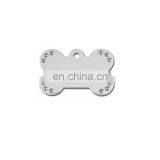 Custom Bone Shape Stainless Steel Engravable Pet ID Tags Dog Tag thumbnail-1