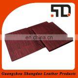 Hot Sale Handmade Eco-friendly Leather Resturant Wine Menu thumbnail-1
